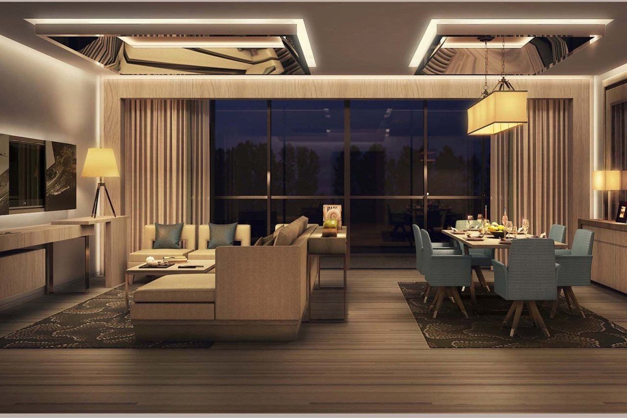 Royal M Hotel Abu Dhabi By Gewan Bagian luar foto A living room